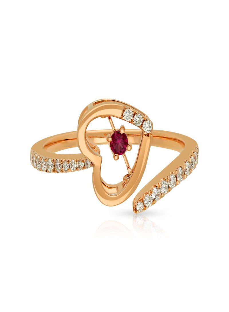Malabar Gold and Diamonds 18 Karat 750 Purity Mine Diamond Ring MPRGHTH030RN1 - Image 2